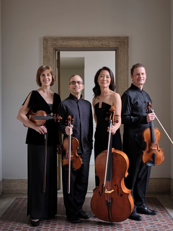 brentano string quartet, indoor group portrait