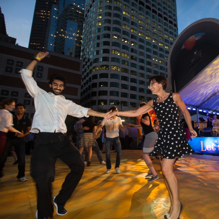 dancers at let's dance boston