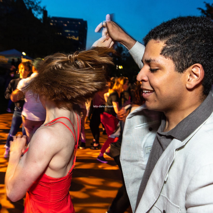 Dancers at let's dance boston