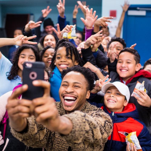 Picture of children taking a selfie