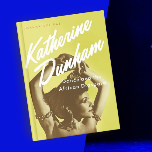 an image of dancers with an inset image of a book cover