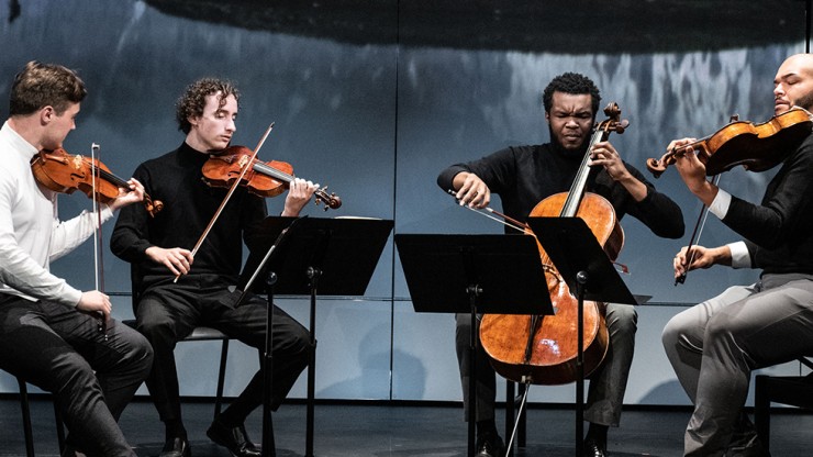 the isidore string quartet, in performance