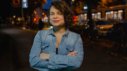 Patricia Brennan, vibraphonist, portrait