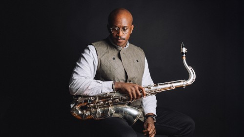 Gregory Groover, saxophonist, portrait